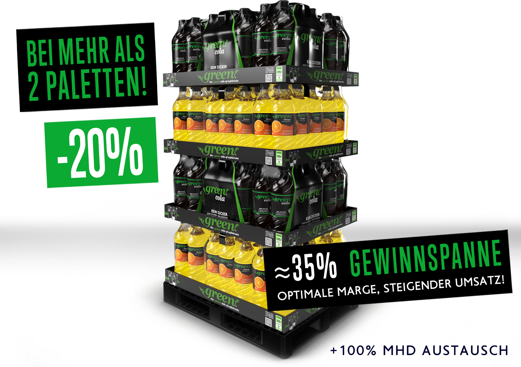 Chep Display x20 Green Mix // 1000ml