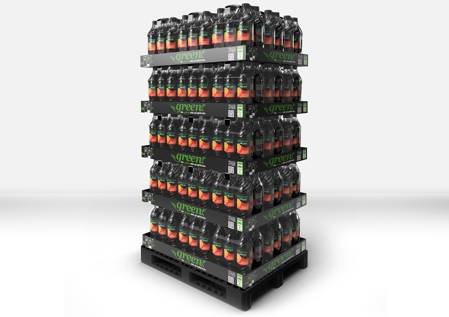 Chep Display x45 Green Cola-Mix // 500ml