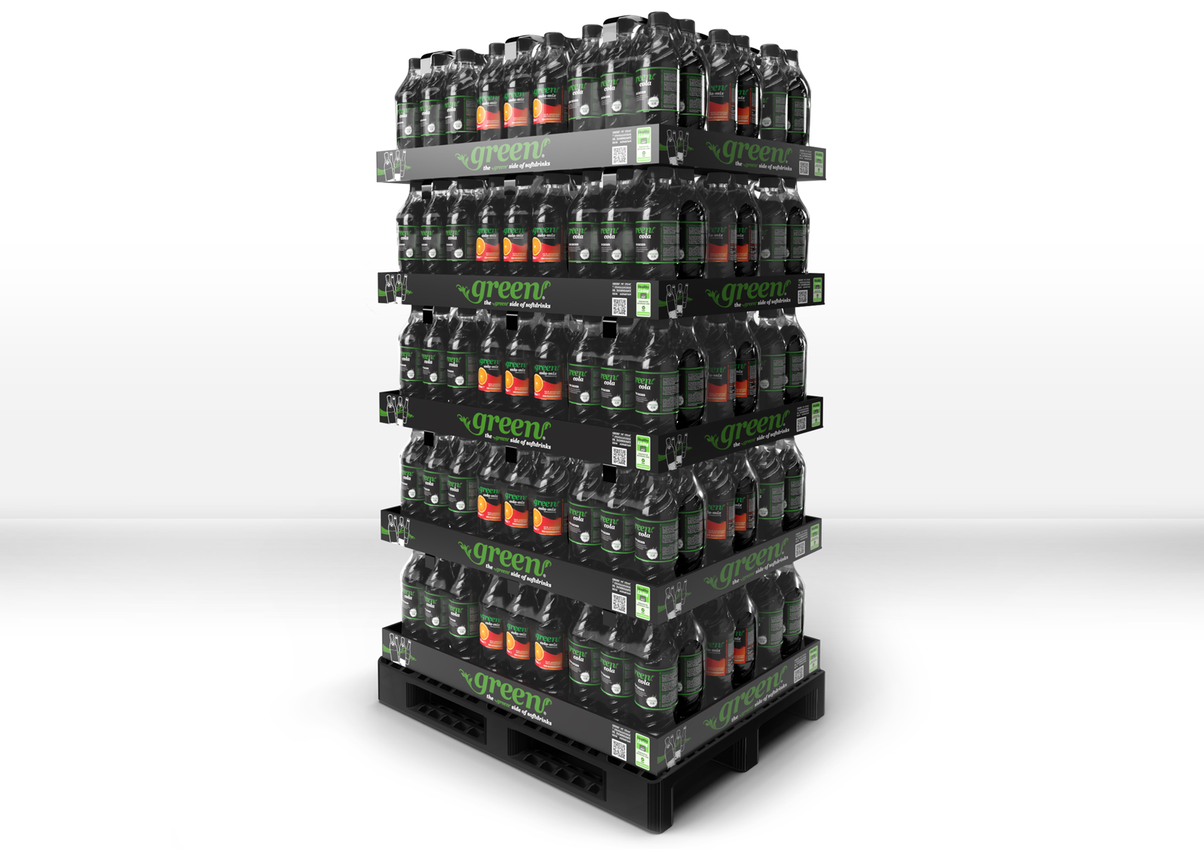 Chep Display x25 Green Cola & x20 Green Cola-Mix // 500ml