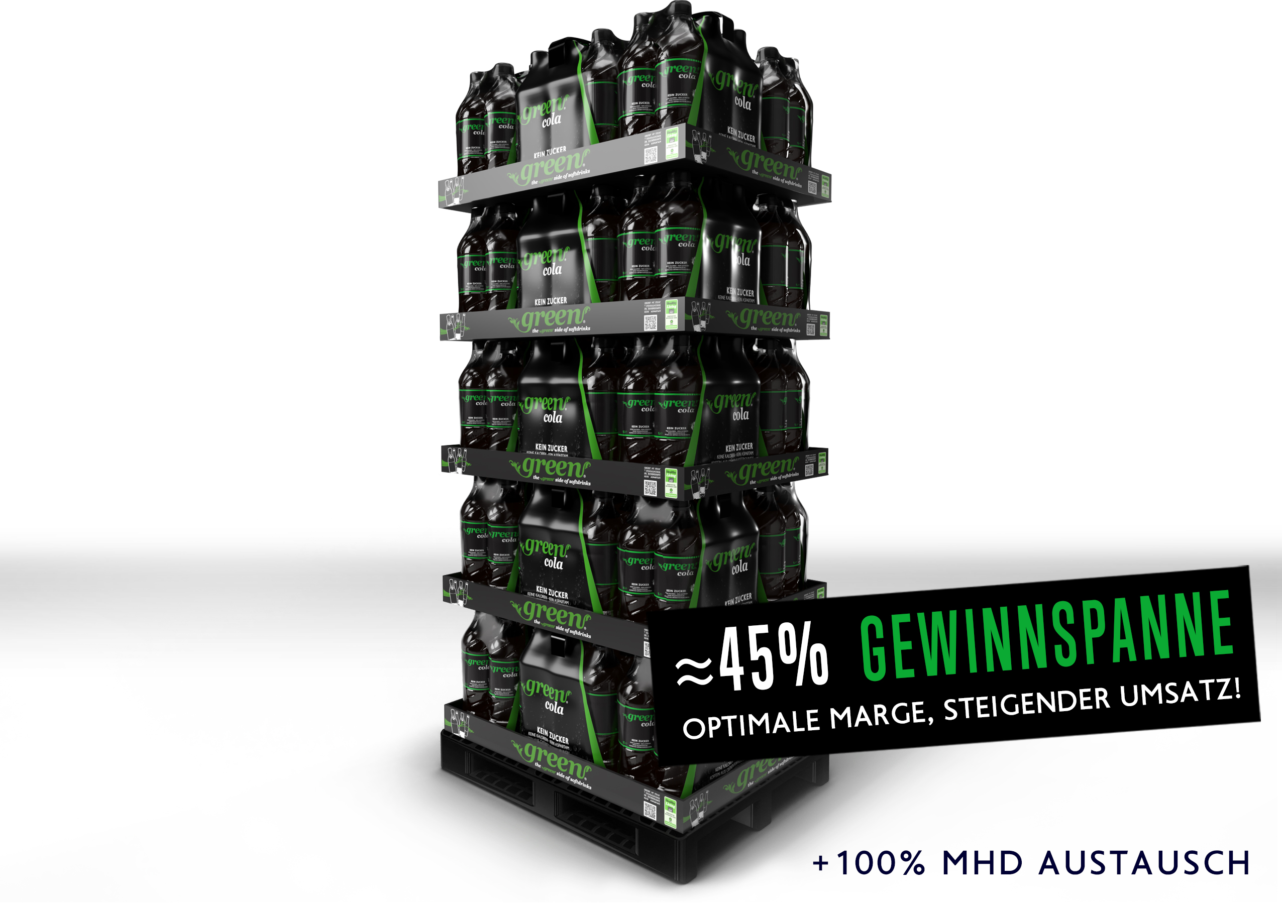 Chep Display x20 Green Cola // 1000ml